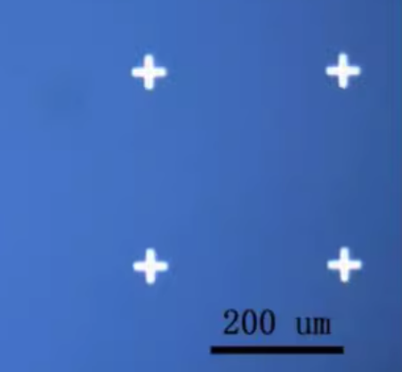 SiO2 Alignment Cross Mark Wafer (Au Pattern on Si)