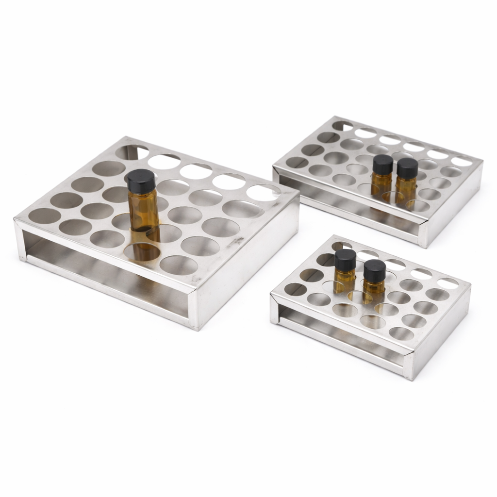 304 Stainless Steel Sample Vial Rack