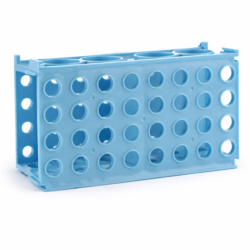 4-Way Interlocking Multi-Tube Rack, Polypropylene, 80-Position, Autoclavable