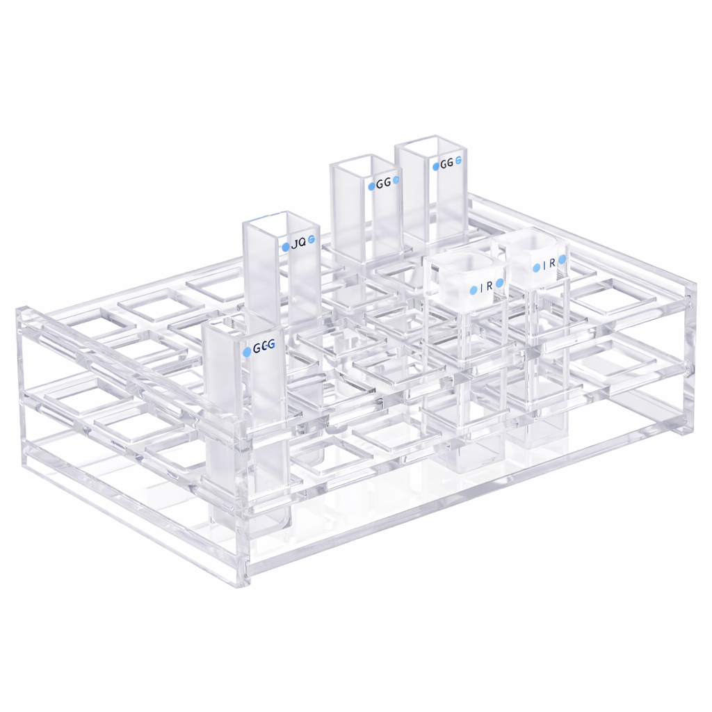 Acrylic Cuvette Rack for 10 mm Optical Path Cuvettes