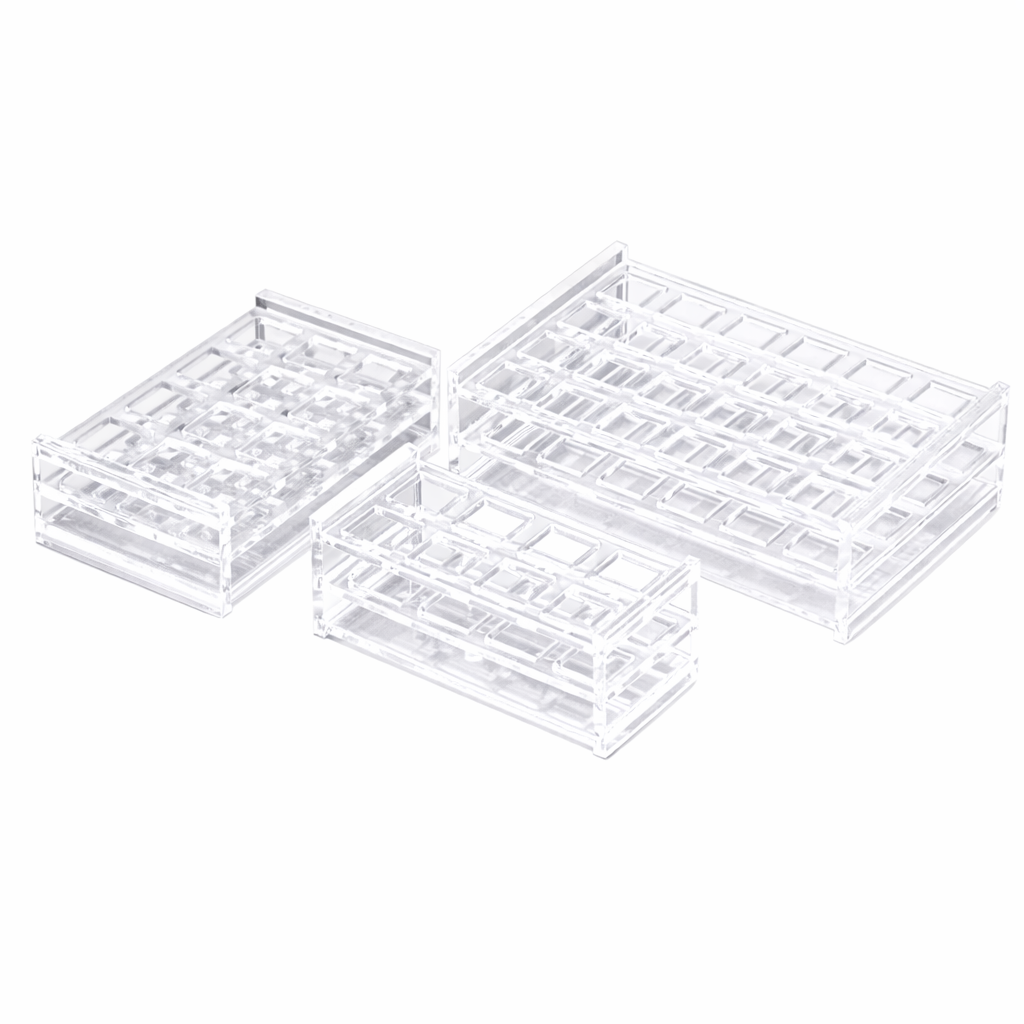 Acrylic Cuvette Rack for 10 mm Optical Path Cuvettes – view 2