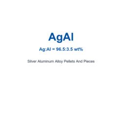 Silver Aluminum Alloy (AgAl) Pellets And Pieces, 99.99% Purity
