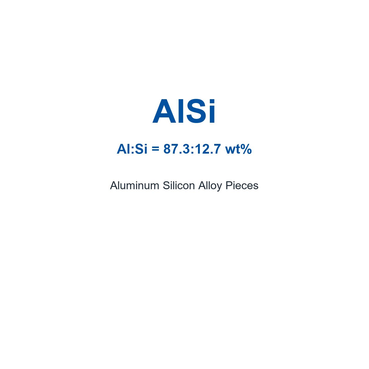 Aluminum Silicon Alloy (AlSi) Pieces, 99.99% Purity