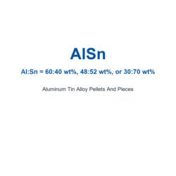 Aluminum Tin Alloy (AlSn) Pellets And Pieces, 99.99% Purity