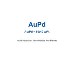 Gold Palladium Alloy (AuPd) Pellets And Pieces, 99.99% Purity