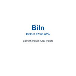 Bismuth Indium Alloy (BiIn) Pellets, 99.9% Purity
