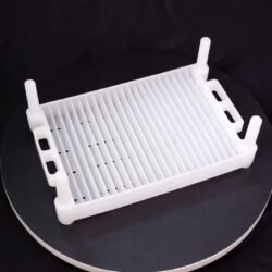 High-Foot Rectangular Plastic Battery Transfer Tray