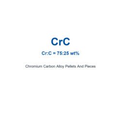 Chromium Carbon Alloy (CrC) Pellets And Pieces, 99% Purity