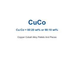 Copper Cobalt Alloy (CuCo) Pellets And Pieces, 99.9% Purity