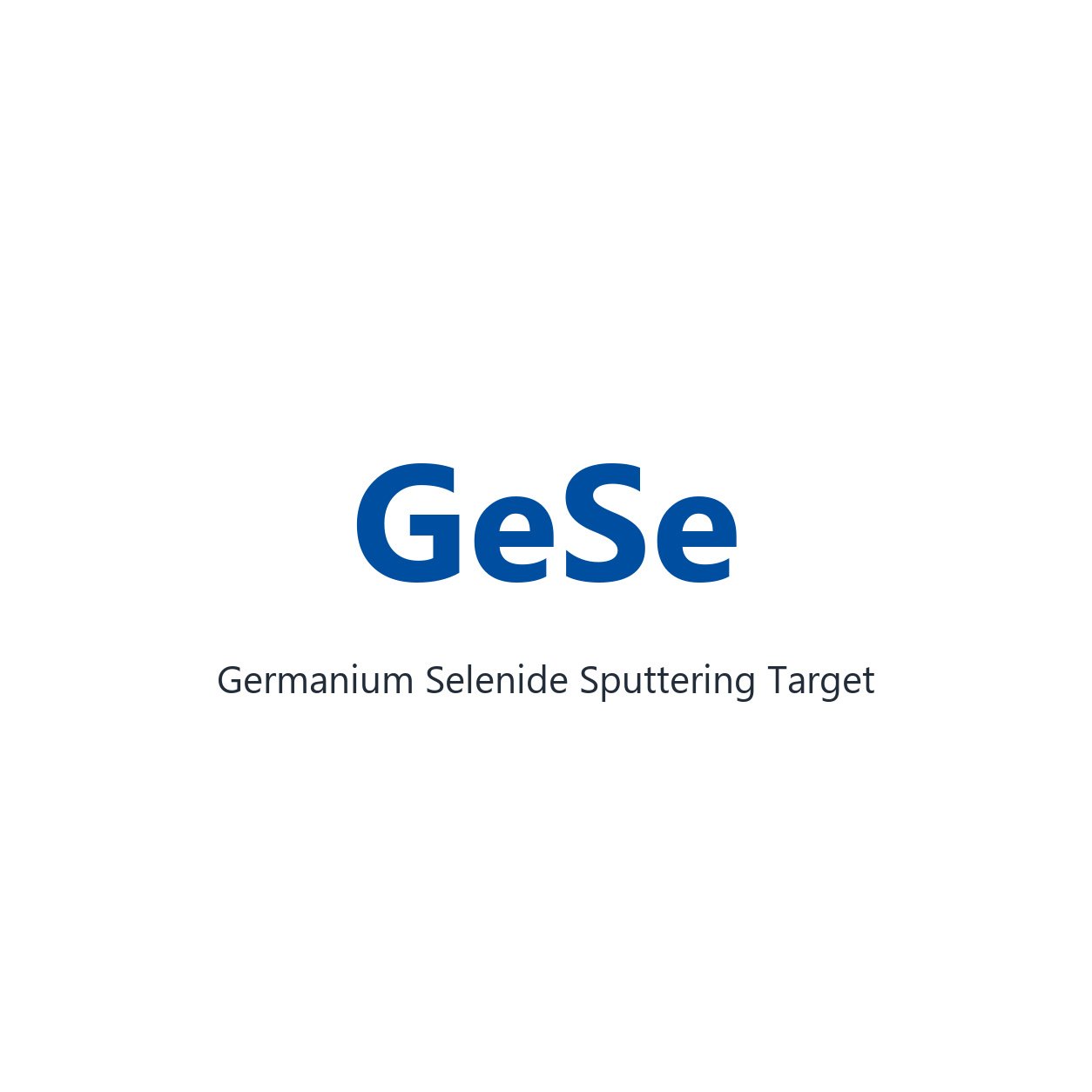 Germanium Selenide (GeSe) Sputtering Target, 99.99% Purity, Circular