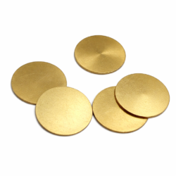 Gold-Plated Stainless Steel Spacer for Coin Cells (10 pcs/pack)