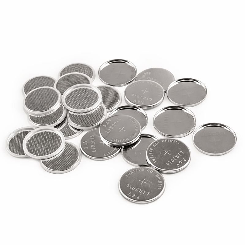 CR/LIR2016 316 Stainless Steel Coin Cell Case (100 Sets/Pack)