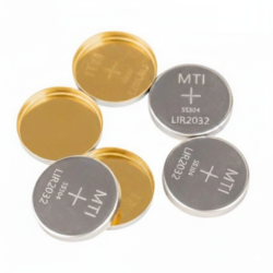 CR/LIR2032 Gold-Plated Coin Cell Case (10 Sets/Pack)