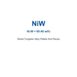 Nickel Tungsten Alloy (NiW) Pellets And Pieces, 99.95% Purity