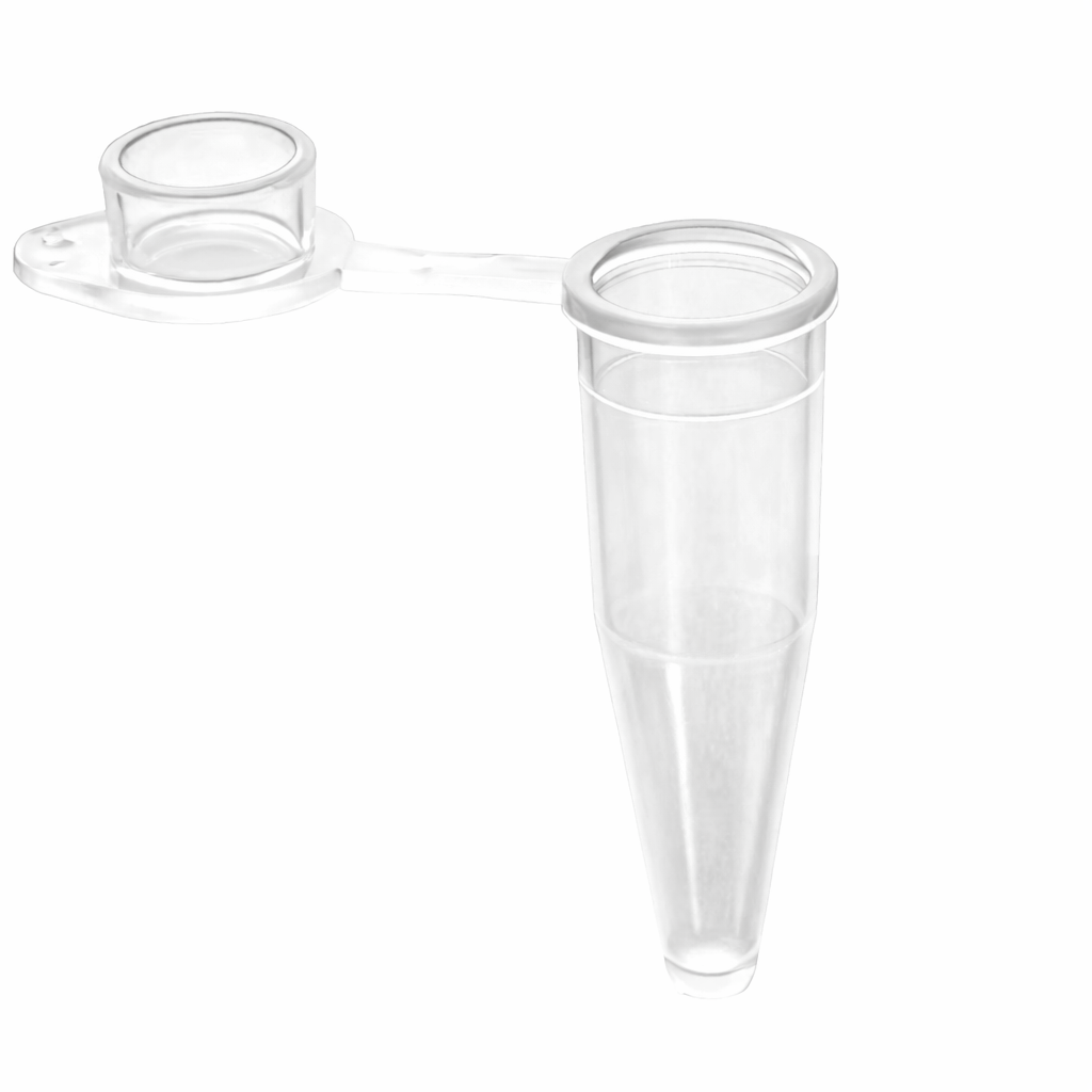 PCR Tubes, Individual, with Attached Flat Cap