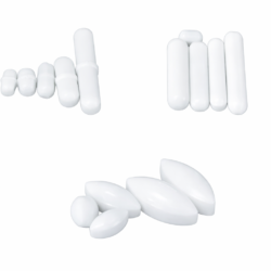 PTFE Magnetic Stir Bar, 5/Pack