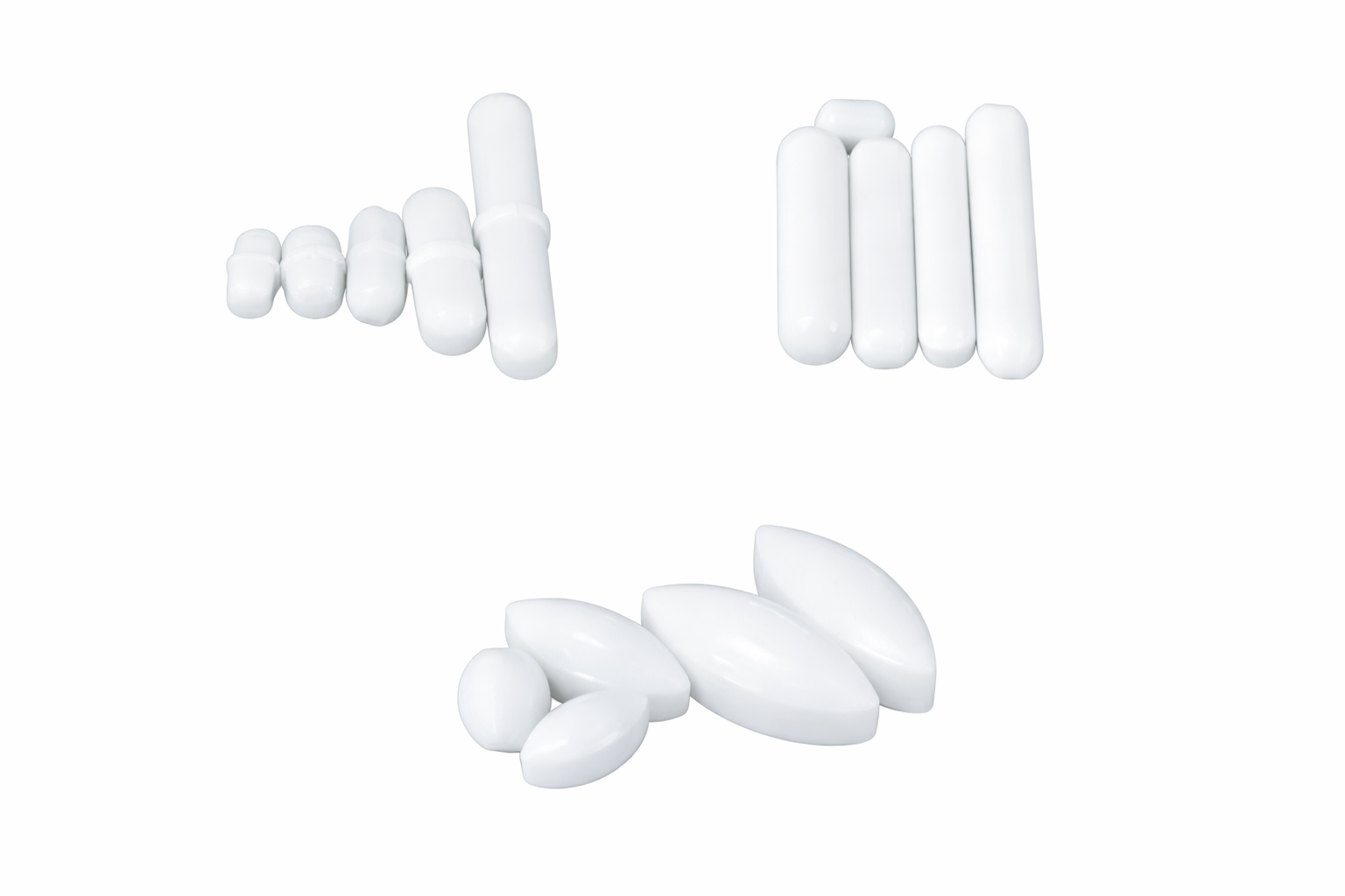 PTFE Magnetic Stir Bar, 5/Pack