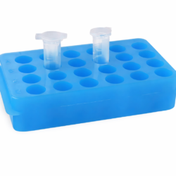Reversible Polypropylene Microcentrifuge Tube Rack, Dual-Sided, Autoclavable