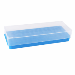 Reversible Polypropylene Microcentrifuge Tube Rack, Dual-Sided, Autoclavable – view 2