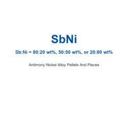 Antimony Nickel Alloy (SbNi) Pellets And Pieces, 99.9% Purity