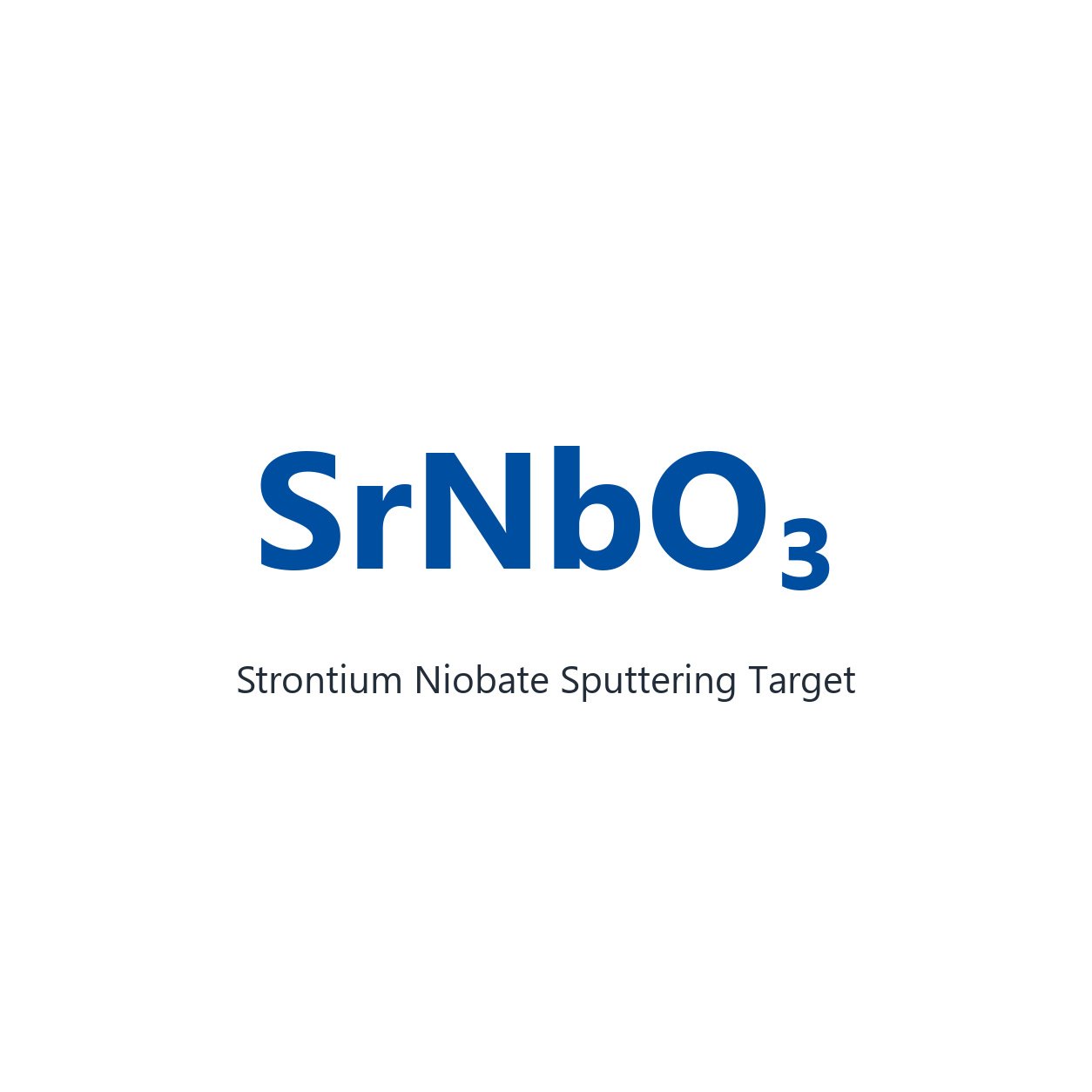Strontium Niobate (SrNbO3) Sputtering Target, 99.9% Purity, Circular