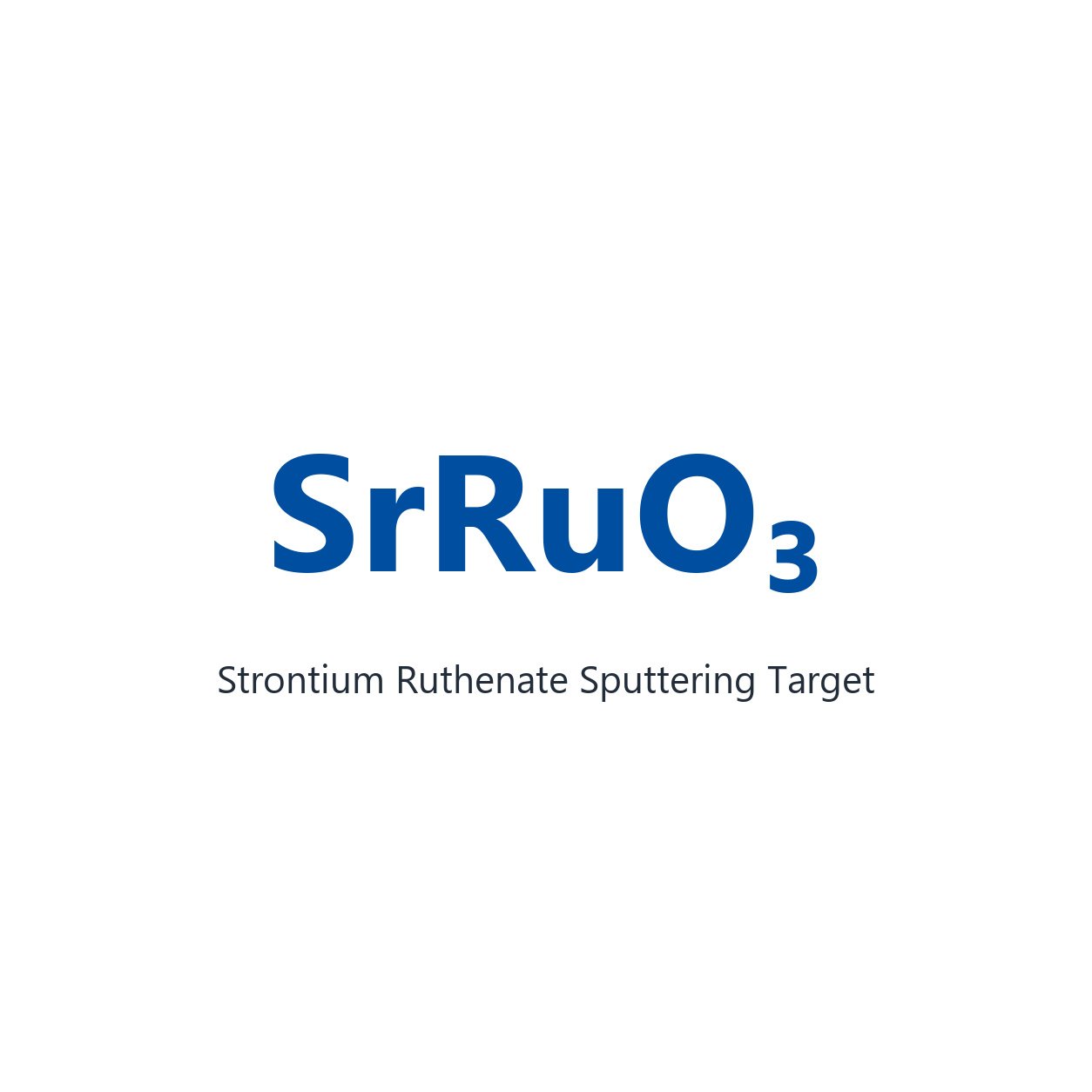 Strontium Ruthenate (SrRuO3) Sputtering Target, 99.99% Purity, Circular