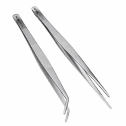 Stainless Steel Lab Forceps, Serrated, SUS 304