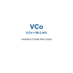 Vanadium Cobalt Alloy (VCo) Ingots, 99.9% Purity