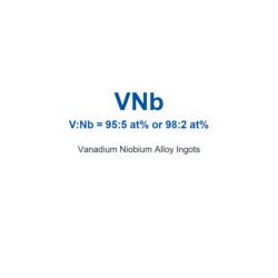 Vanadium Niobium Alloy (VNb) Ingots, 99.9% Purity