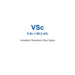 Vanadium Scandium Alloy (VSc) Ingots, 99.9% Purity