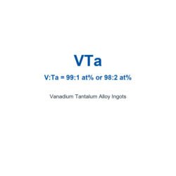 Vanadium Tantalum Alloy (VTa) Ingots, 99.9% Purity