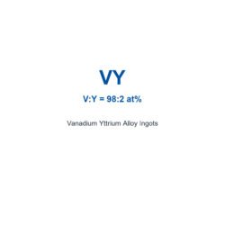 Vanadium Yttrium Alloy (VY) Ingots, 99.9% Purity