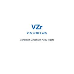 Vanadium Zirconium Alloy (VZr) Ingots, 99.9% Purity