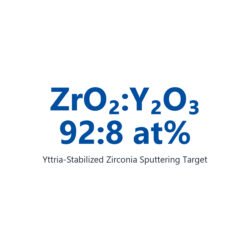 Yttria-Stabilized Zirconia (ZrO2:Y2O3) Sputtering Target, 99.9% Purity, ZrO2:Y2O3 = 92:8 at%, Circular (Price Upon Request)