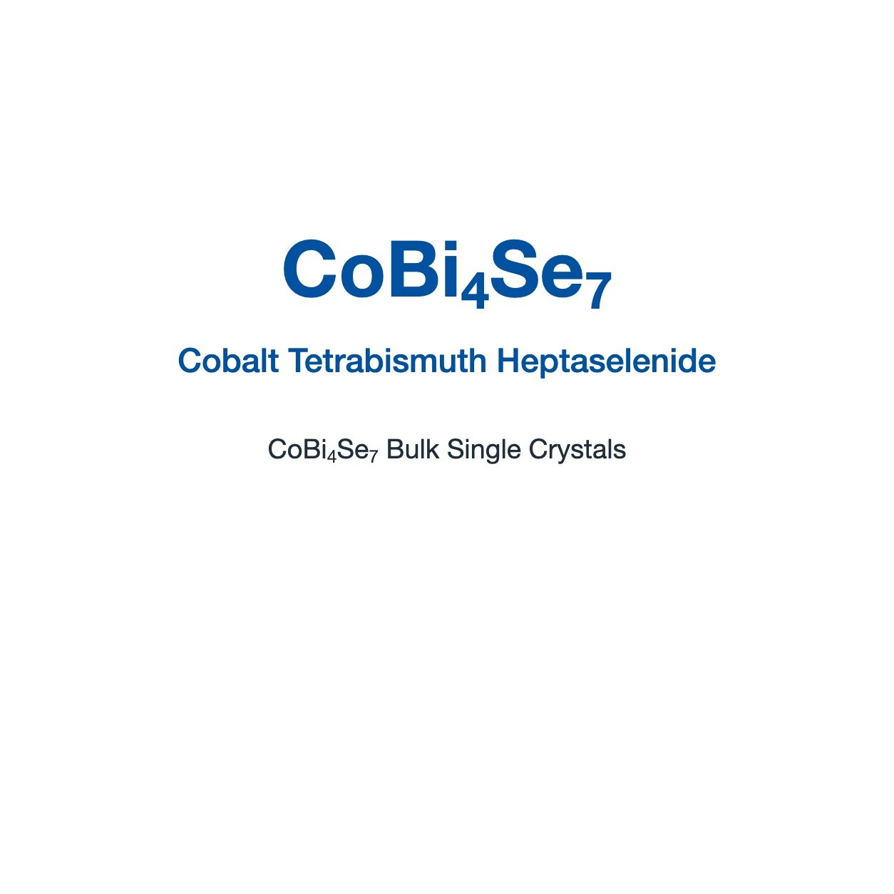 CoBi4Se7 Crystals