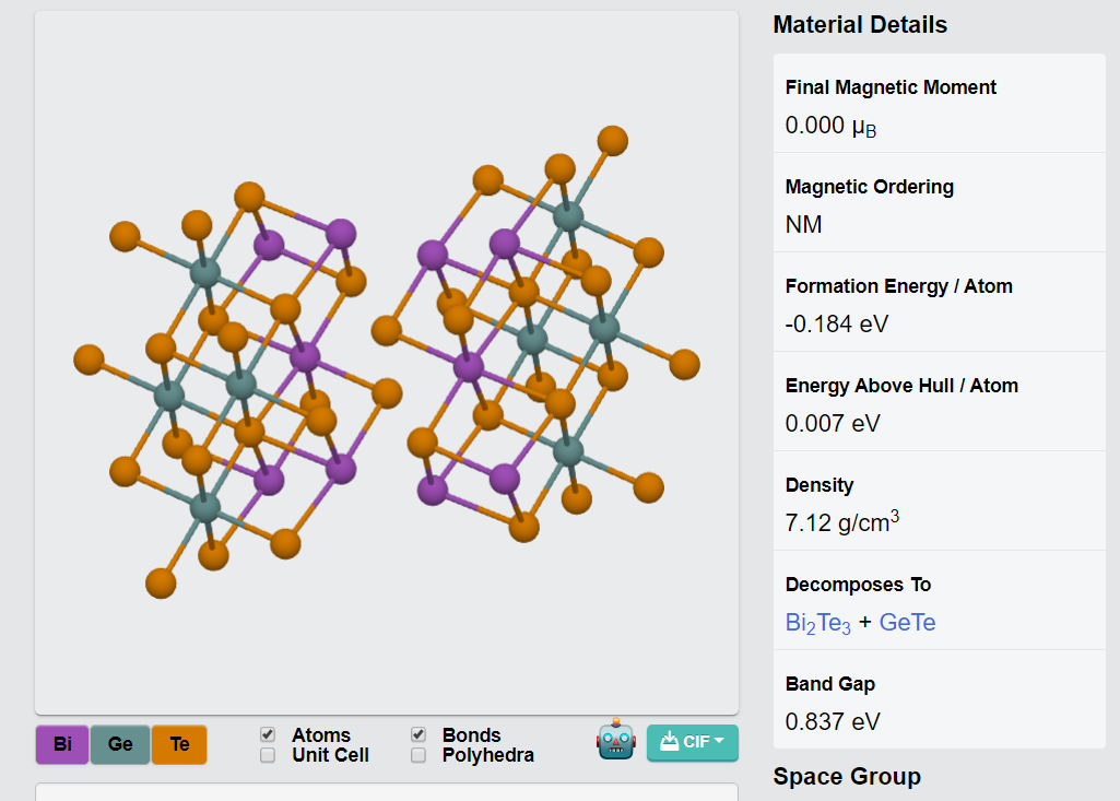 GeBi2Te4 Crystals – view 2