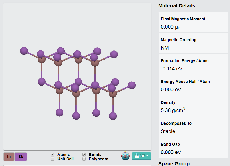 InSb Crystals – view 2