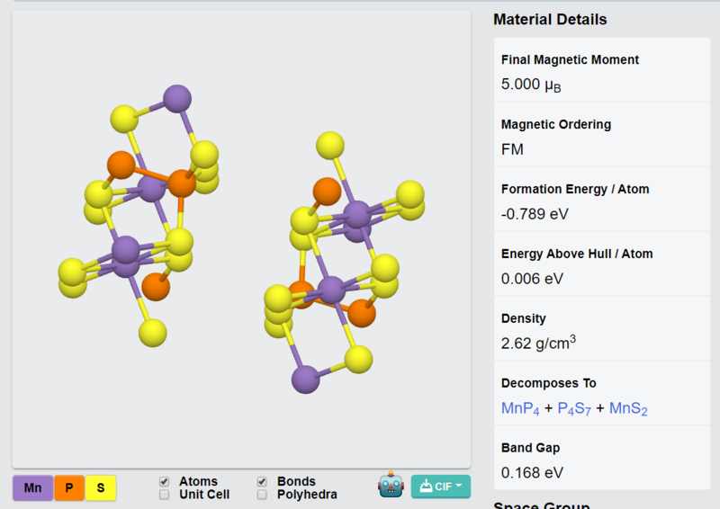 MnPS3 Crystals – view 3