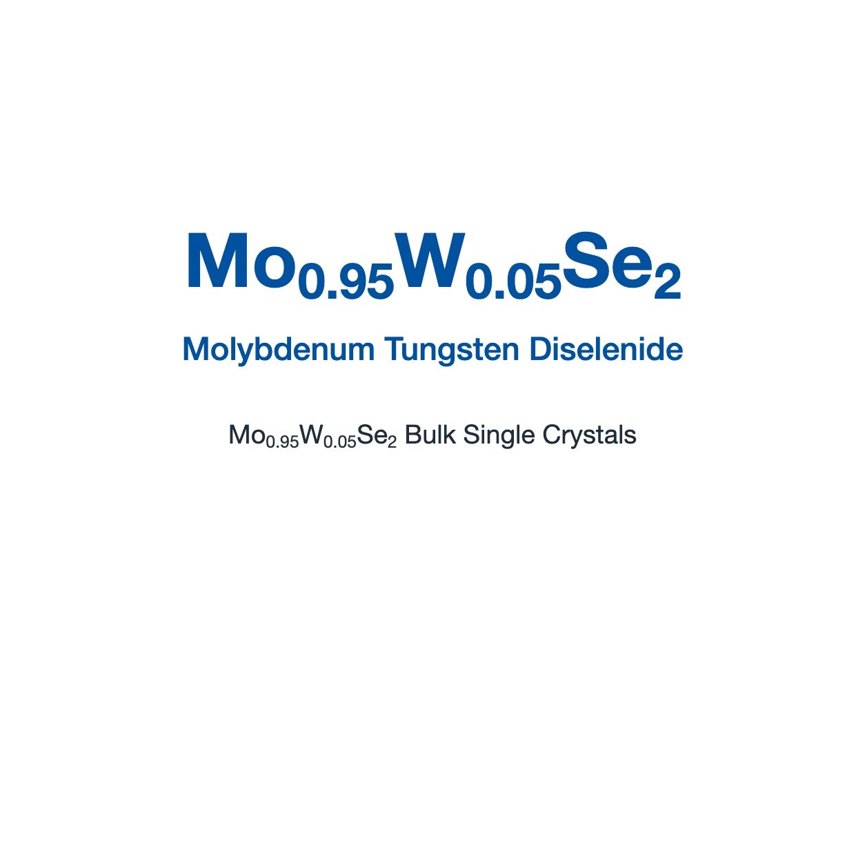 Mo0.95W0.05Se2 Crystals