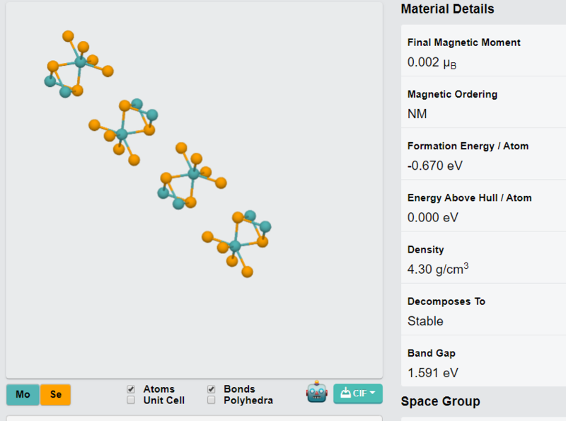 MoSe2 Crystals – view 4