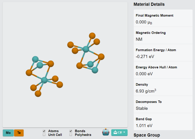 MoTe2 Crystals (2H phase) – view 3