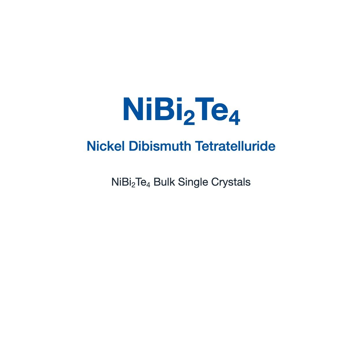 NiBi2Te4 Crystals