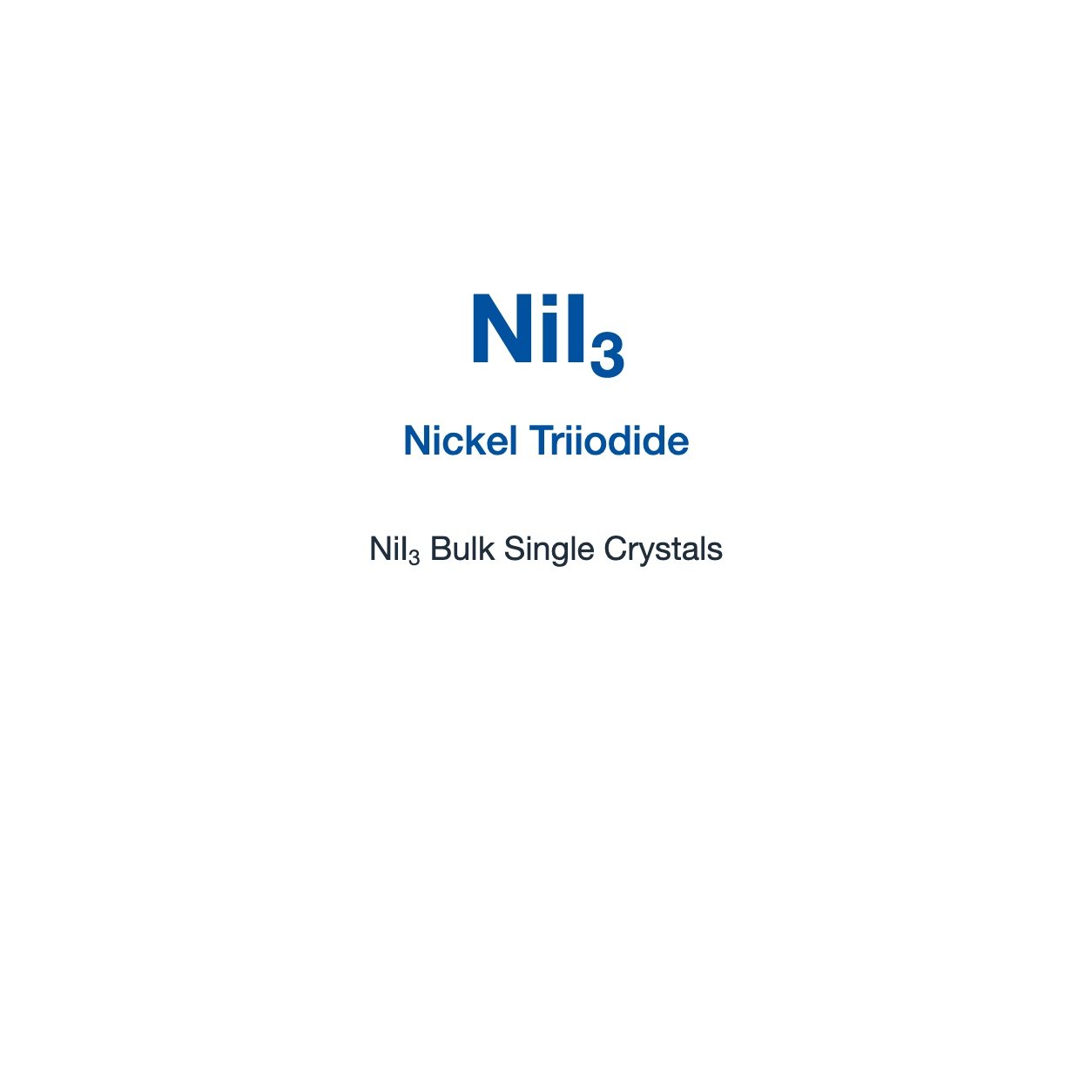 NiI3 Crystals