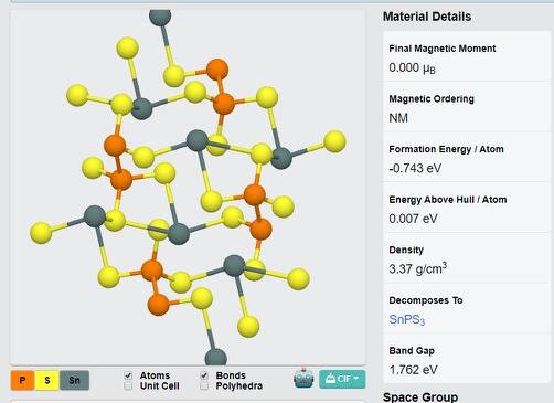 SnPS3 Crystals – view 2
