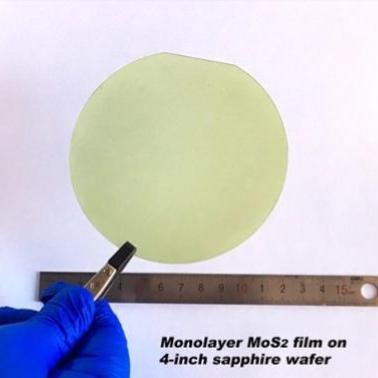 Molybdenum Disulfide (MoS2) Film on 4-Inch Sapphire Wafer