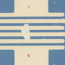 Mechanically Exfoliated WS2 FET Device – view 2
