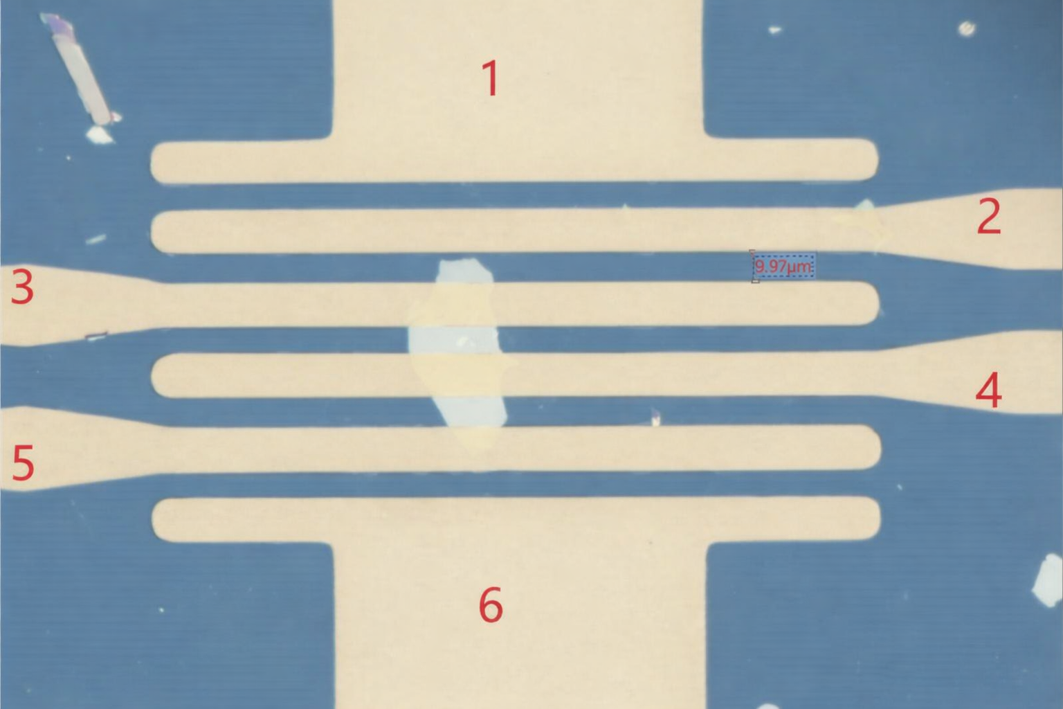 Mechanically Exfoliated WS2 FET Device – view 2