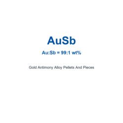Gold Antimony Alloy (AuSb) Pellets And Pieces, 99.99% Purity
