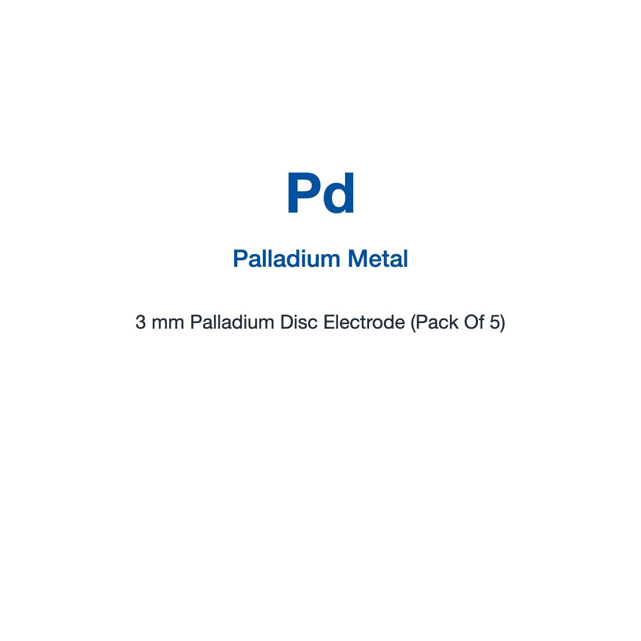 3mm Disc Electrode Pd (x5)