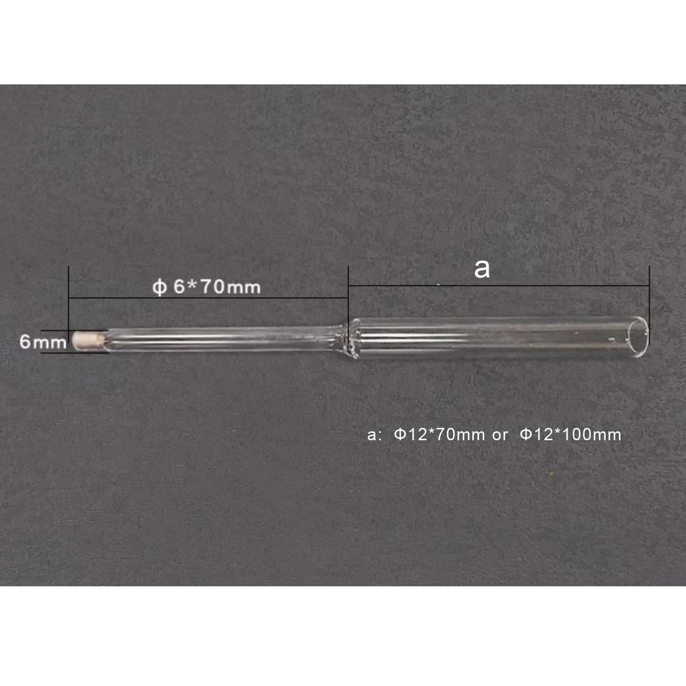 Straight Salt Bridge-Optional Inner Diameter and Length – view 2